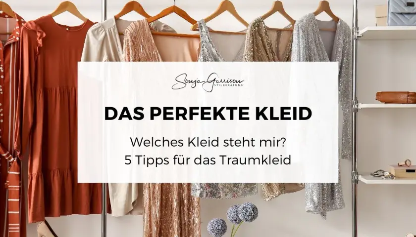 Kleiderbügel mit verschiedenen Kleidern, von schlicht bis glitzernd. Hier findest du Inspiration, um Kleider selber zu machen, die perfekt zu dir passen.