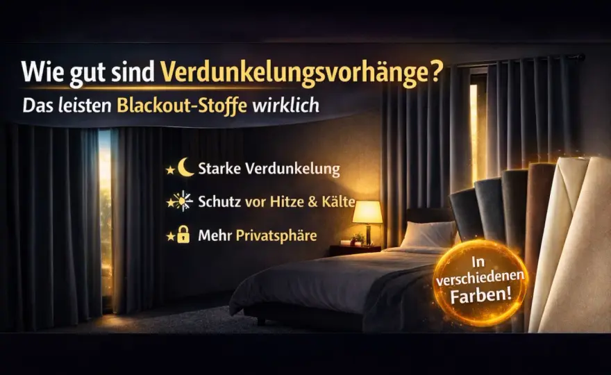 Abdunkeln vs. Verdunkeln - Der große Gardinen-Vergleich