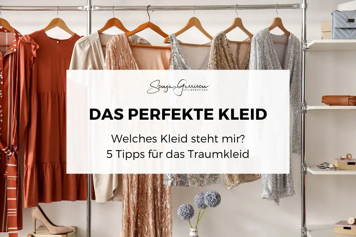 Kleiderbügel mit verschiedenen Kleidern, von schlicht bis glitzernd. Hier findest du Inspiration, um Kleider selber zu machen, die perfekt zu dir passen.